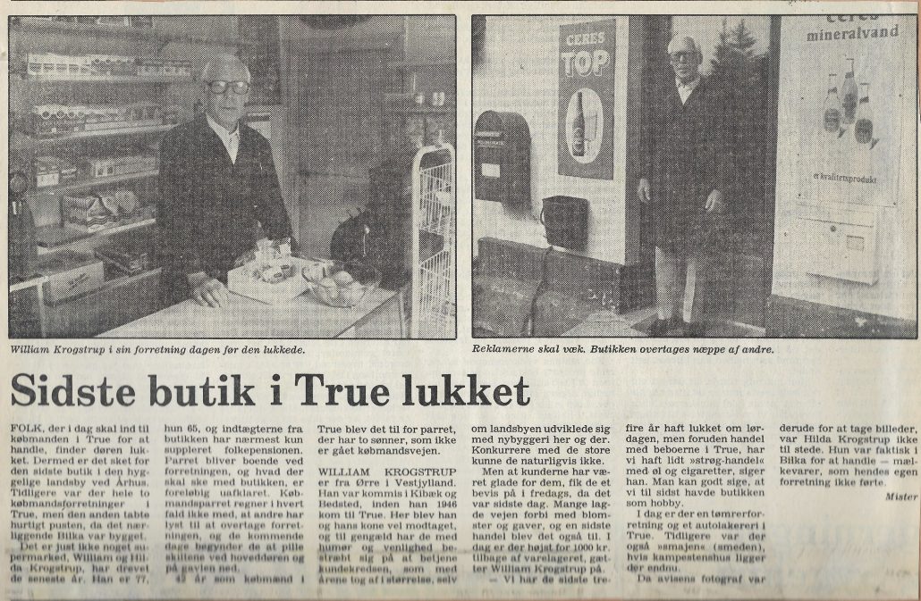 Købmand Krogstrup lukker